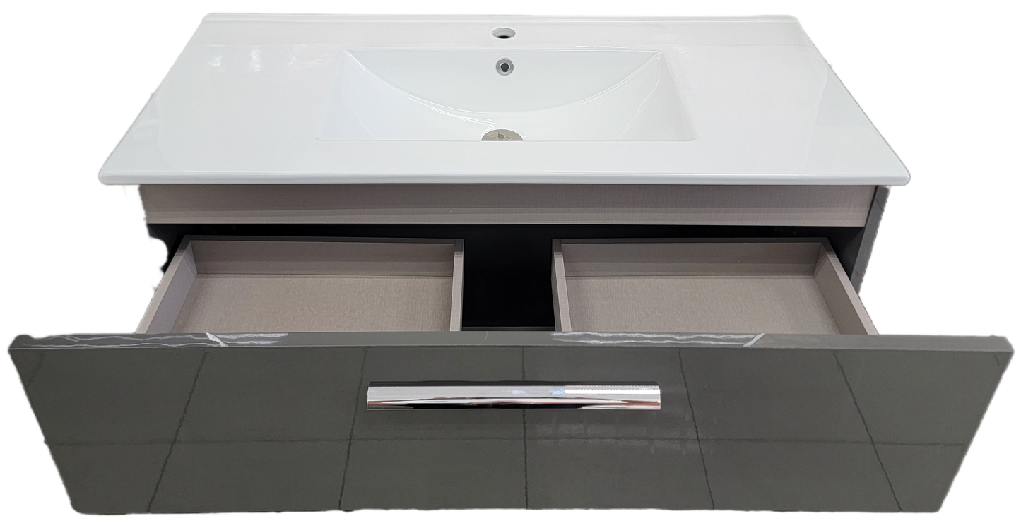 Slim/Noah Grey Suspended Vanity 40"